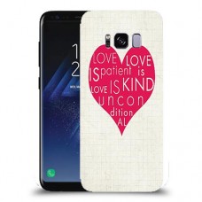 אהבה היא אדיבה כיסוי מגן קשיח מעוצב ל Samsung Galaxy S8 יחידה אחת סקרין מובייל