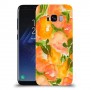 אפרסקים כתומים כיסוי מגן קשיח מעוצב ל Samsung Galaxy S8 יחידה אחת סקרין מובייל