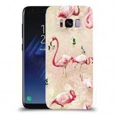 פלמינגו ורוד כיסוי מגן קשיח מעוצב ל Samsung Galaxy S8 יחידה אחת סקרין מובייל