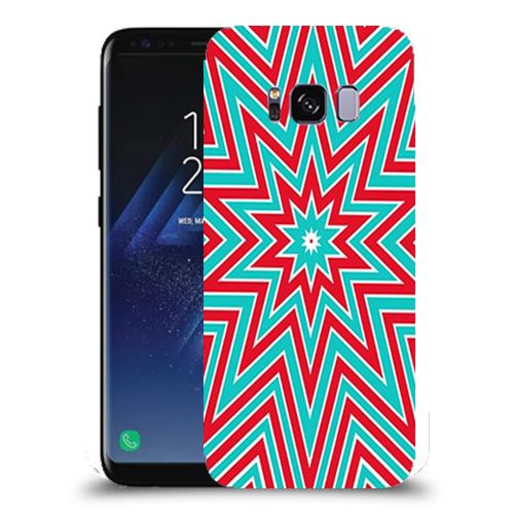 צבעי שלג כיסוי מגן קשיח מעוצב ל Samsung Galaxy S8 יחידה אחת סקרין מובייל