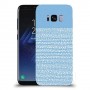 נקודות לבנות בכחול כיסוי מגן קשיח מעוצב ל Samsung Galaxy S8 יחידה אחת סקרין מובייל