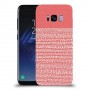 נקודות לבנות בורוד כיסוי מגן קשיח מעוצב ל Samsung Galaxy S8 יחידה אחת סקרין מובייל