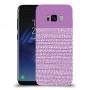 נקודות לבנות בסגול כיסוי מגן קשיח מעוצב ל Samsung Galaxy S8 יחידה אחת סקרין מובייל