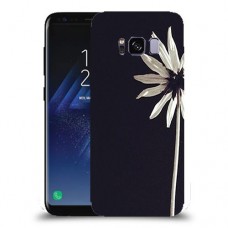 פרח לבן כיסוי מגן קשיח מעוצב ל Samsung Galaxy S8 יחידה אחת סקרין מובייל