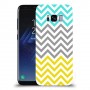 שורות צהובות-ירוקות כיסוי מגן קשיח מעוצב ל Samsung Galaxy S8 יחידה אחת סקרין מובייל