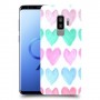 לבבות פסטל כיסוי מגן קשיח מעוצב ל Samsung Galaxy S9+ יחידה אחת סקרין מובייל
