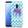 אלפנט סגול כיסוי מגן קשיח מעוצב ל Samsung Galaxy S9+ יחידה אחת סקרין מובייל
