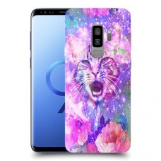 חתול מושלג כיסוי מגן קשיח מעוצב ל Samsung Galaxy S9+ יחידה אחת סקרין מובייל