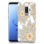 חמניות בלבן כיסוי מגן קשיח מעוצב ל Samsung Galaxy S9+ יחידה אחת סקרין מובייל