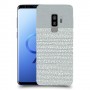 נקודות לבנות אפור כיסוי מגן קשיח מעוצב ל Samsung Galaxy S9+ יחידה אחת סקרין מובייל