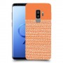 נקודות לבנות בכתום כיסוי מגן קשיח מעוצב ל Samsung Galaxy S9+ יחידה אחת סקרין מובייל