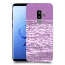 נקודות לבנות בסגול כיסוי מגן קשיח מעוצב ל Samsung Galaxy S9+ יחידה אחת סקרין מובייל