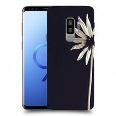 פרח לבן כיסוי מגן קשיח מעוצב ל Samsung Galaxy S9+ יחידה אחת סקרין מובייל