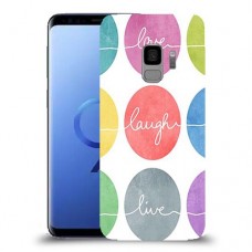 אהבה צחוק חיים כיסוי מגן קשיח מעוצב ל Samsung Galaxy S9 יחידה אחת סקרין מובייל