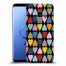 פסיפס קשת לבבות כיסוי מגן קשיח מעוצב ל Samsung Galaxy S9 יחידה אחת סקרין מובייל