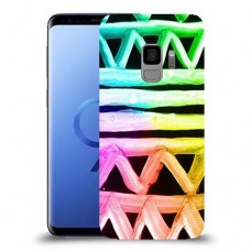 ניאון גיאומטריה כיסוי מגן קשיח מעוצב ל Samsung Galaxy S9 יחידה אחת סקרין מובייל