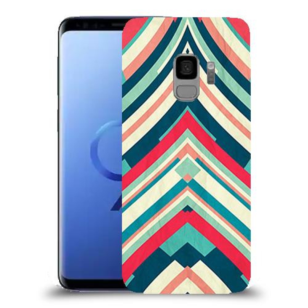 פסים בצבע כיסוי מגן קשיח מעוצב ל Samsung Galaxy S9 יחידה אחת סקרין מובייל