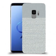 נקודות לבנות אפור כיסוי מגן קשיח מעוצב ל Samsung Galaxy S9 יחידה אחת סקרין מובייל