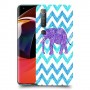 אלפנט סגול כיסוי מגן קשיח מעוצב ל Xiaomi Mi 10 5G יחידה אחת סקרין מובייל