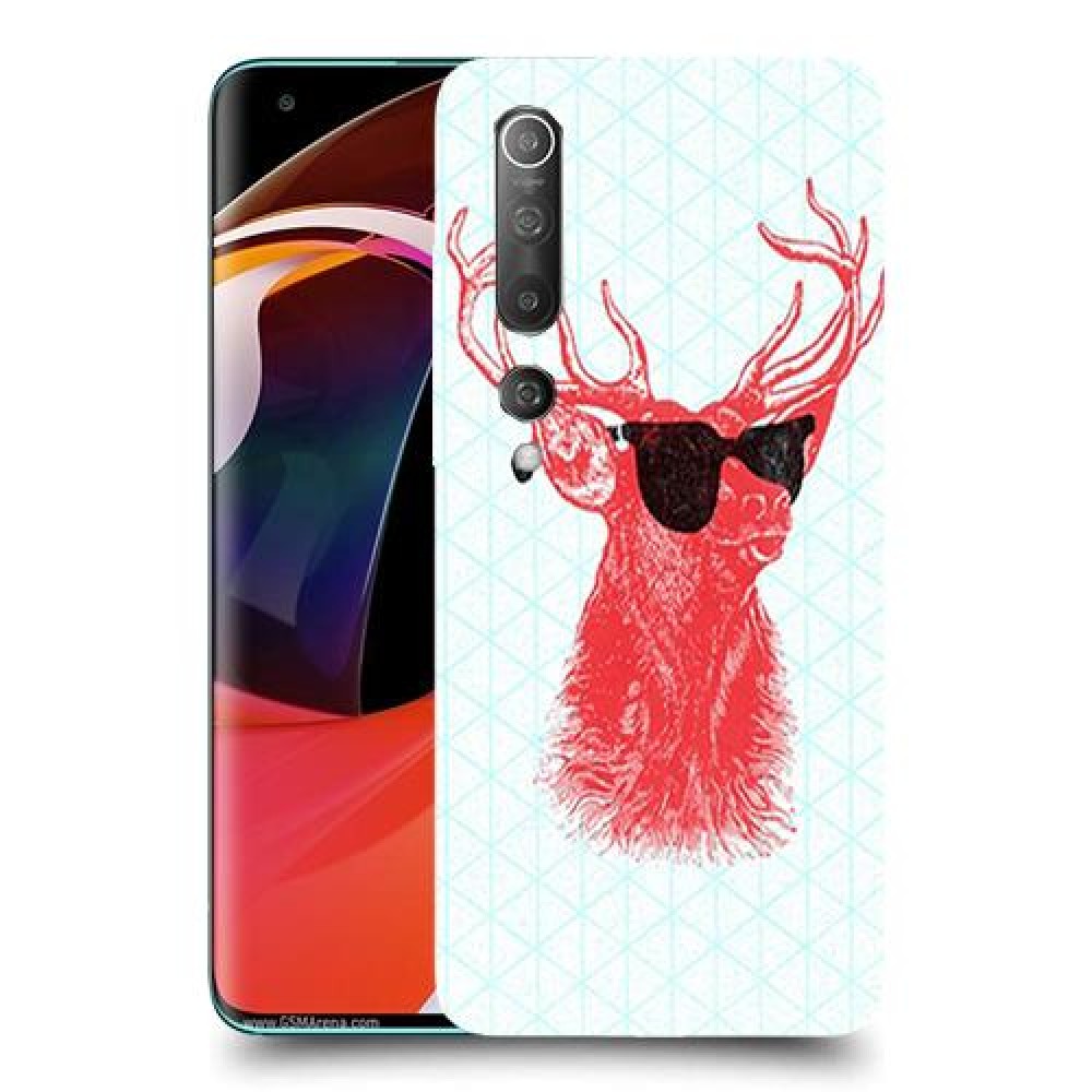 אדג אדום במשקפיים כיסוי מגן קשיח מעוצב ל Xiaomi Mi 10 5G יחידה אחת סקרין מובייל