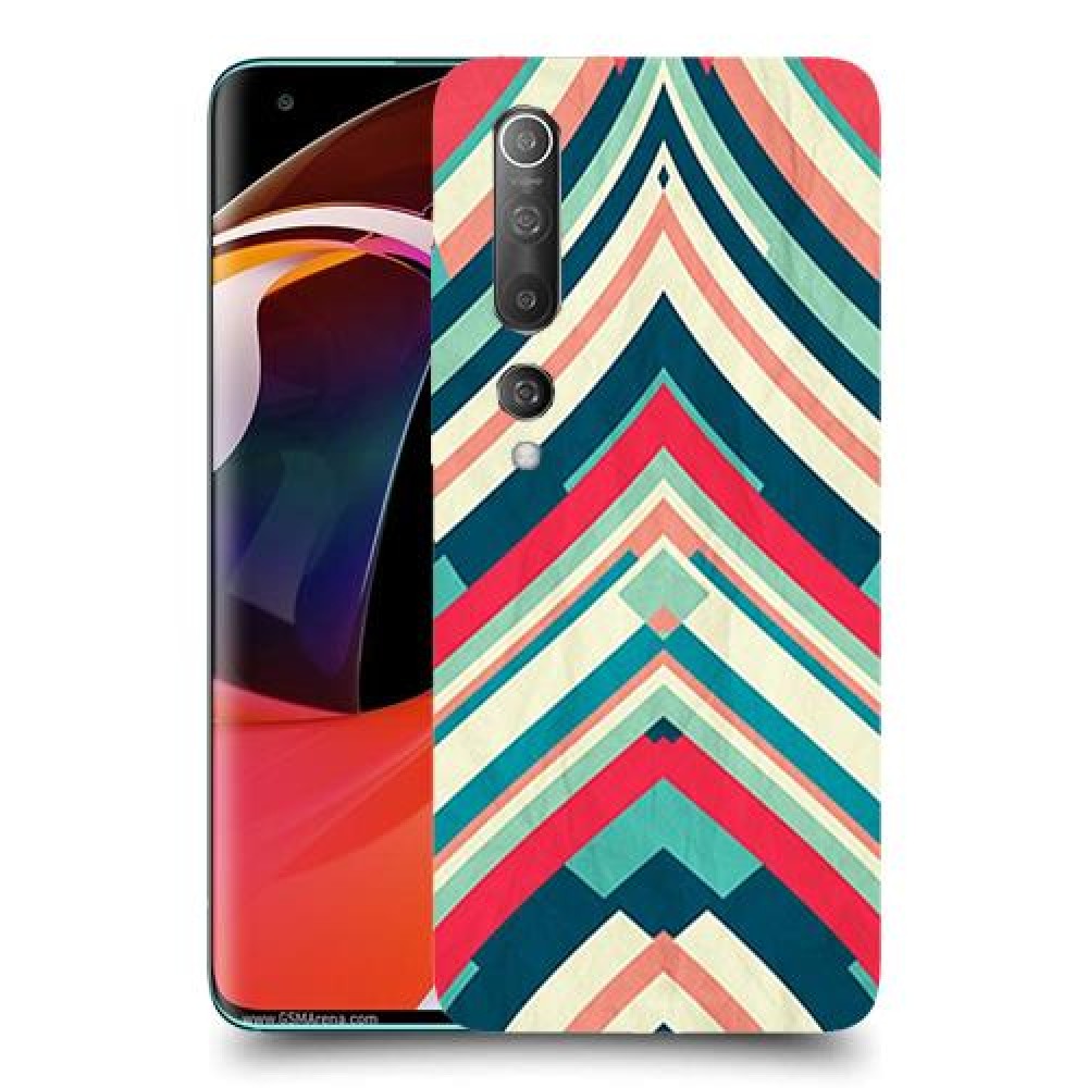 פסים בצבע כיסוי מגן קשיח מעוצב ל Xiaomi Mi 10 5G יחידה אחת סקרין מובייל