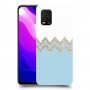 לבן כחול כיסוי מגן קשיח מעוצב ל Xiaomi Mi 10 Lite 5G יחידה אחת סקרין מובייל