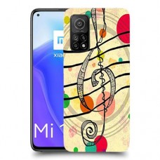 מוסיקה היא החיים שלי כיסוי מגן קשיח מעוצב ל Xiaomi Mi 10T 5G יחידה אחת סקרין מובייל