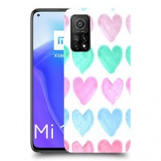 לבבות פסטל כיסוי מגן קשיח מעוצב ל Xiaomi Mi 10T 5G יחידה אחת סקרין מובייל