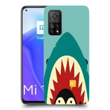 פינגווין בכריש כיסוי מגן קשיח מעוצב ל Xiaomi Mi 10T 5G יחידה אחת סקרין מובייל