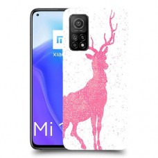 צבי ורוד כיסוי מגן קשיח מעוצב ל Xiaomi Mi 10T 5G יחידה אחת סקרין מובייל