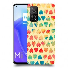 לבבות קשת כיסוי מגן קשיח מעוצב ל Xiaomi Mi 10T 5G יחידה אחת סקרין מובייל