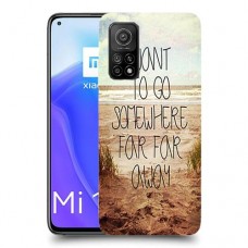 במקום רחוק רחוק כיסוי מגן קשיח מעוצב ל Xiaomi Mi 10T 5G יחידה אחת סקרין מובייל