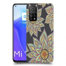 חמניות בשחור כיסוי מגן קשיח מעוצב ל Xiaomi Mi 10T 5G יחידה אחת סקרין מובייל