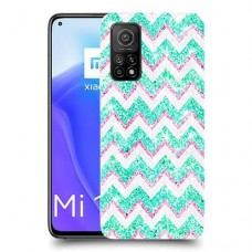 גיאומטריה טורקיז כיסוי מגן קשיח מעוצב ל Xiaomi Mi 10T 5G יחידה אחת סקרין מובייל