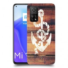 עוגן מעץ כיסוי מגן קשיח מעוצב ל Xiaomi Mi 10T 5G יחידה אחת סקרין מובייל