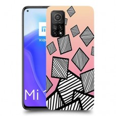 זאברה ריבועים כיסוי מגן קשיח מעוצב ל Xiaomi Mi 10T 5G יחידה אחת סקרין מובייל