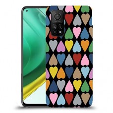 פסיפס קשת לבבות כיסוי מגן קשיח מעוצב ל Xiaomi Mi 10T Pro 5G יחידה אחת סקרין מובייל