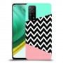 פסים במנטה ורוד כיסוי מגן קשיח מעוצב ל Xiaomi Mi 10T Pro 5G יחידה אחת סקרין מובייל