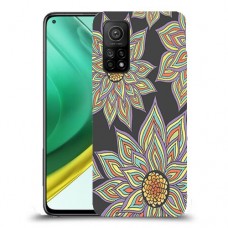 חמניות בשחור כיסוי מגן קשיח מעוצב ל Xiaomi Mi 10T Pro 5G יחידה אחת סקרין מובייל