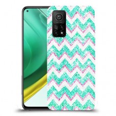 גיאומטריה טורקיז כיסוי מגן קשיח מעוצב ל Xiaomi Mi 10T Pro 5G יחידה אחת סקרין מובייל