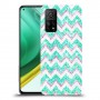גיאומטריה טורקיז כיסוי מגן קשיח מעוצב ל Xiaomi Mi 10T Pro 5G יחידה אחת סקרין מובייל
