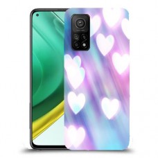לבבות מעורפלים בכחול כיסוי מגן קשיח מעוצב ל Xiaomi Mi 10T Pro 5G יחידה אחת סקרין מובייל