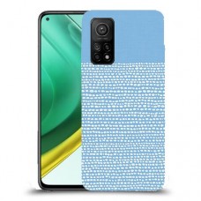 נקודות לבנות בכחול כיסוי מגן קשיח מעוצב ל Xiaomi Mi 10T Pro 5G יחידה אחת סקרין מובייל