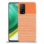 נקודות לבנות בכתום כיסוי מגן קשיח מעוצב ל Xiaomi Mi 10T Pro 5G יחידה אחת סקרין מובייל