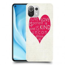 אהבה היא אדיבה כיסוי מגן קשיח מעוצב ל Xiaomi Mi 11 Lite 5G יחידה אחת סקרין מובייל