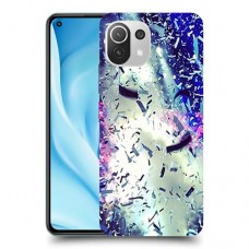 גשם מתכת כיסוי מגן קשיח מעוצב ל Xiaomi Mi 11 Lite 5G יחידה אחת סקרין מובייל