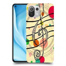 מוסיקה היא החיים שלי כיסוי מגן קשיח מעוצב ל Xiaomi Mi 11 Lite 5G יחידה אחת סקרין מובייל