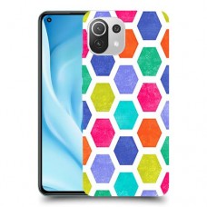 ניאון חלת דבש כיסוי מגן קשיח מעוצב ל Xiaomi Mi 11 Lite 5G יחידה אחת סקרין מובייל