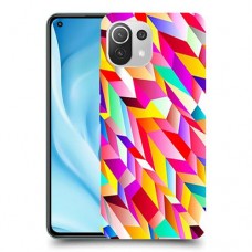 פסים ניאון כיסוי מגן קשיח מעוצב ל Xiaomi Mi 11 Lite 5G יחידה אחת סקרין מובייל