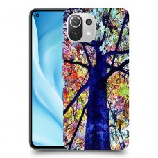 עץ ניאון כיסוי מגן קשיח מעוצב ל Xiaomi Mi 11 Lite 5G יחידה אחת סקרין מובייל